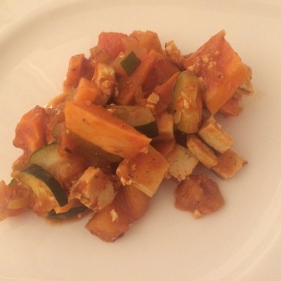 Süßkartoffel-Gemüse-Pfanne